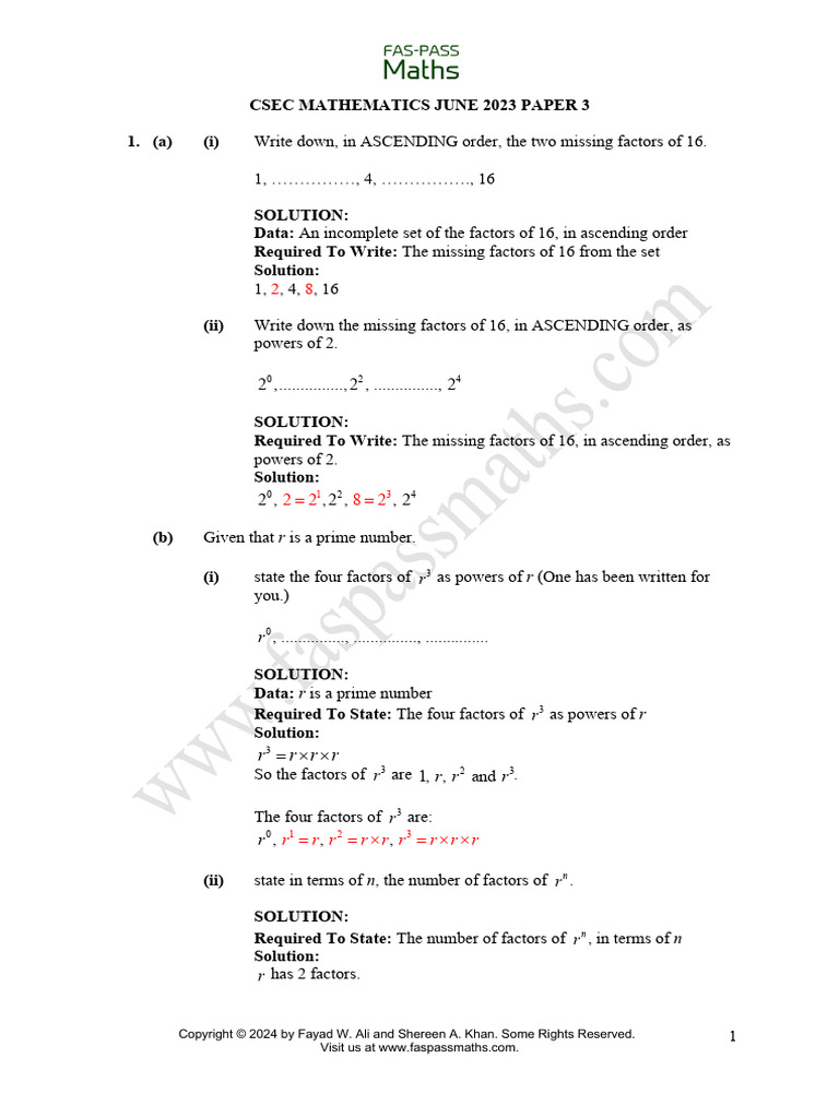 CSEC Maths 2023 June P3 | PDF | Euclidean Geometry | Geometry