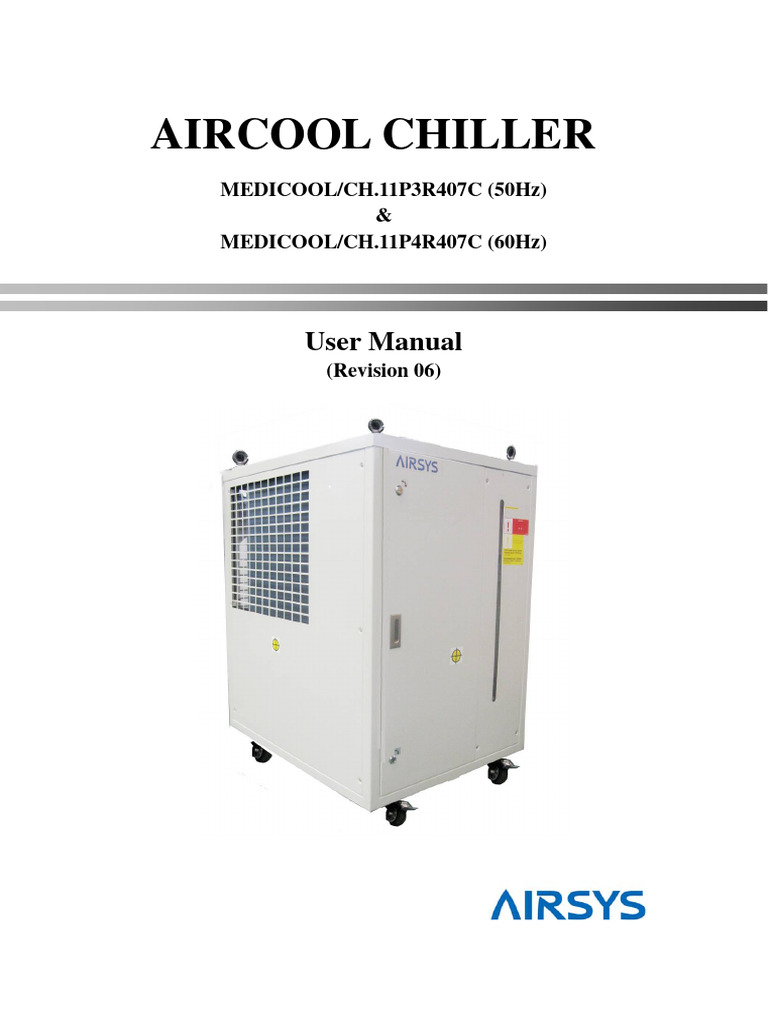 Aircool MedCool Chiller User Manual | PDF | Home Appliance | Mechanical ...