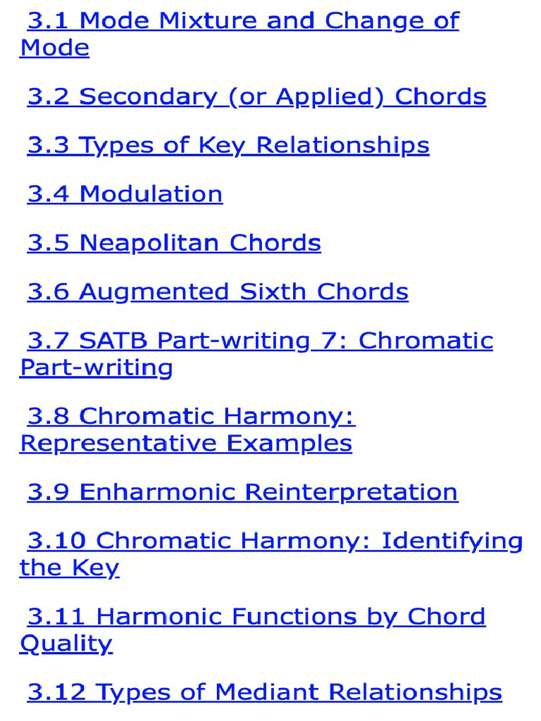 Chromatic Harmony Pdf Chord Music Elements Of Music