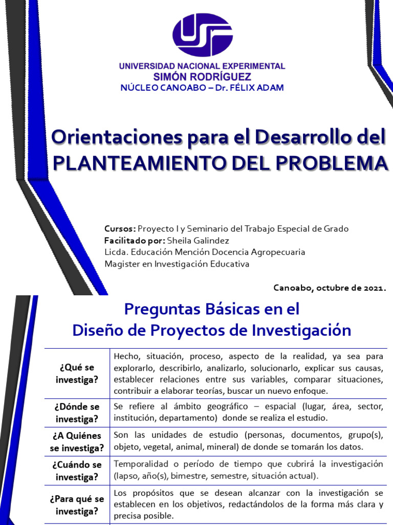 4 Planteamiento del Problema | PDF | Teoría | Metodología