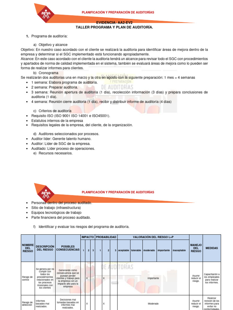 Formato - Evidencia - AA2 - Ev2 - Taller - Programa - y - Plan - de ...
