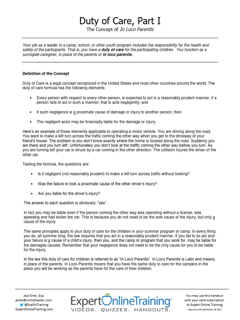 6. Duty of Care | Download Free PDF | Negligence | Duty Of Care