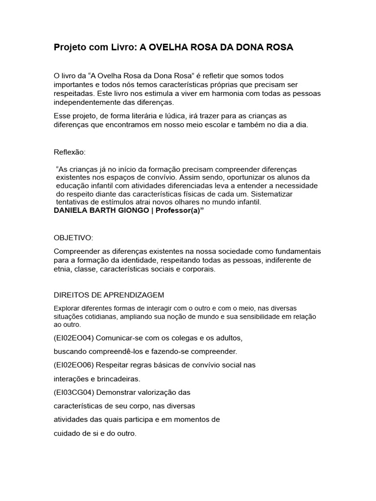 A Ovelha Rosa Da Dona Rosa | PDF | Bem-estar