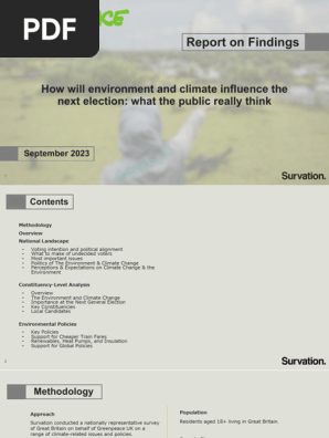 Environment and Climate Polling Report September 2023 1