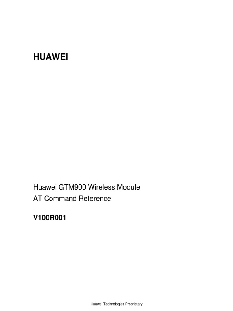 Huawei at Command Reference | PDF | Subscriber Identity Module ...