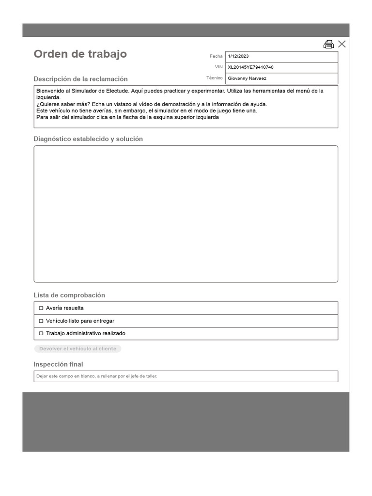 Electude Simulator Challenge - Experiment | PDF