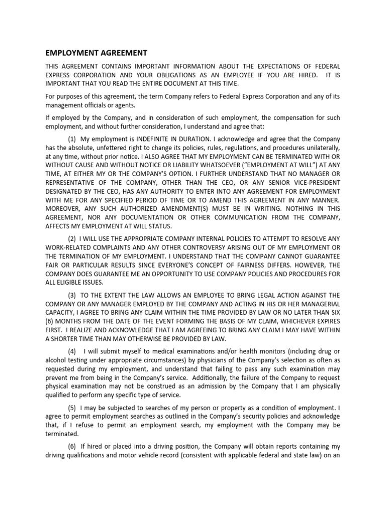 Express US Employment Agreement 5.13.19 | PDF | Intellectual Property ...