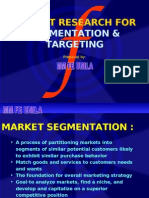 Market Research For Segmentation & Targeting