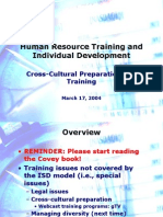 Cross Cultural Training