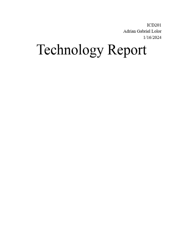 Tech Report Pdf