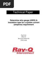 White Paper - Determine Wire Gauge Insulation Type for a System Current Requirement Rev A