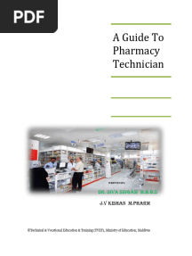 Pharmacy Assistant Course Book - A Guide To Pharmacy Assistant