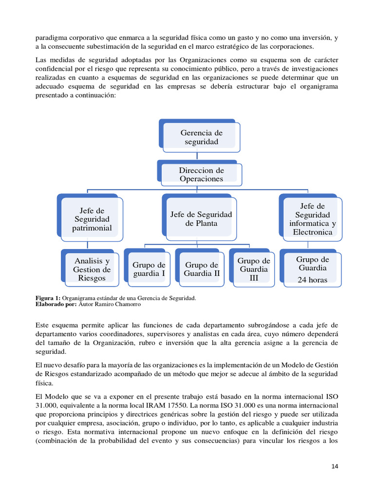 Organigrama de Seguridad Privada | PDF | Valores | Riesgo