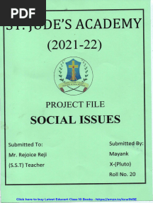 Class 10 Project On Social Issues 2