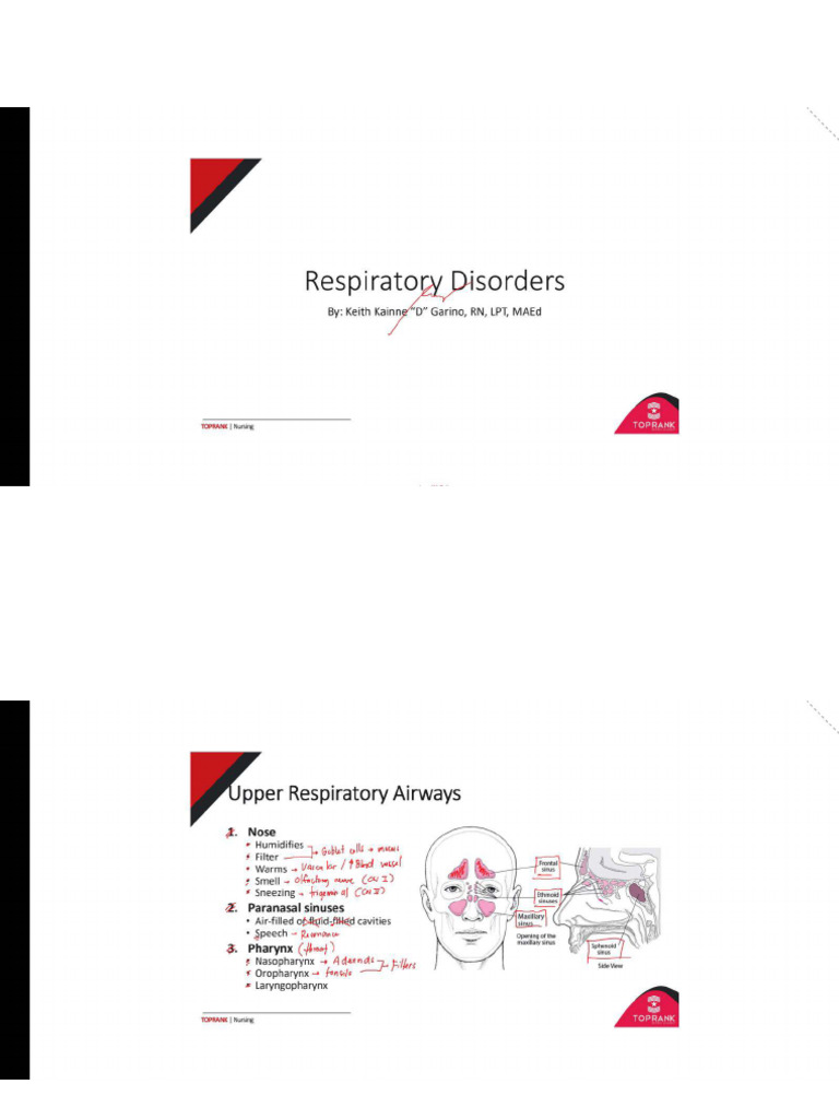 RESPI-HEMA Toprank Notes | PDF