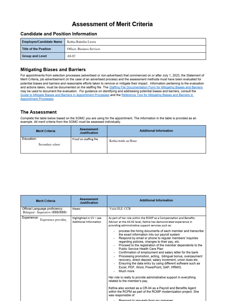 Mitigating Bias in Merit Assessment | PDF | Salary | Employment
