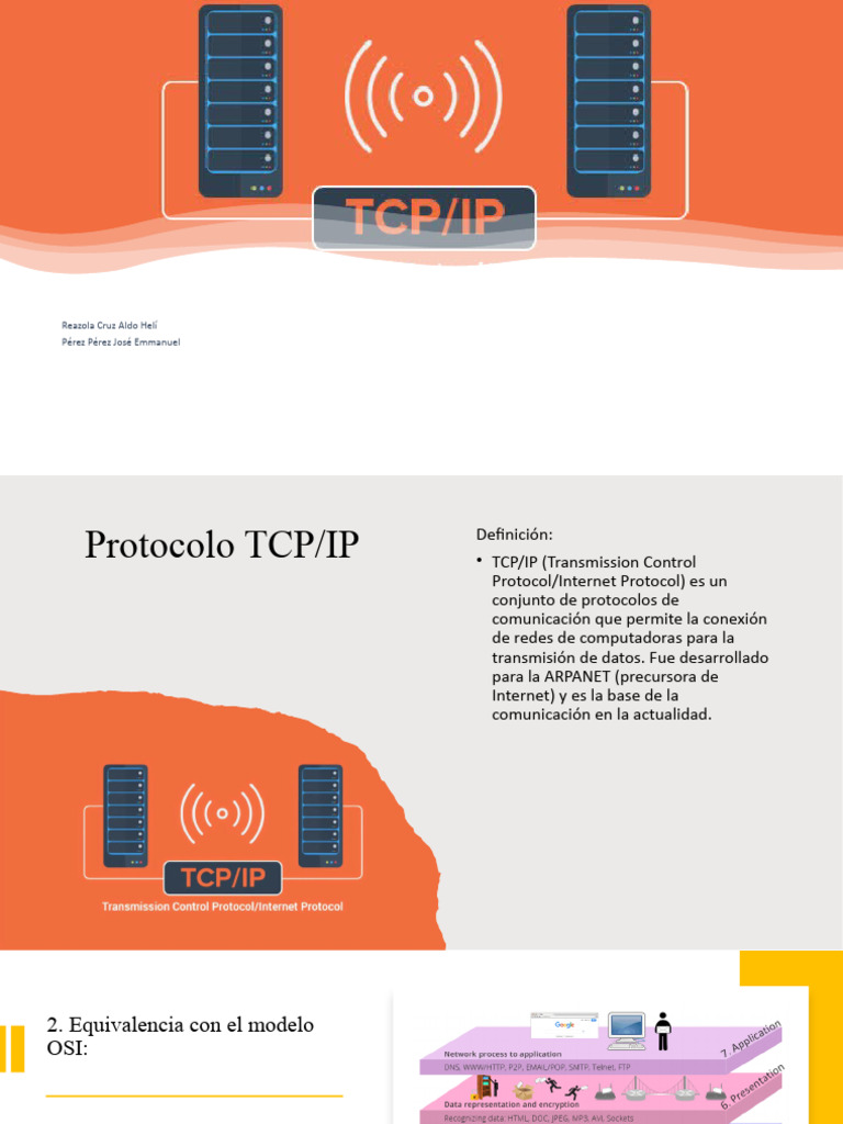 Seguridad y Protocolo TCP/IP Explicado | PDF | Modelo osi | Protocolos ...
