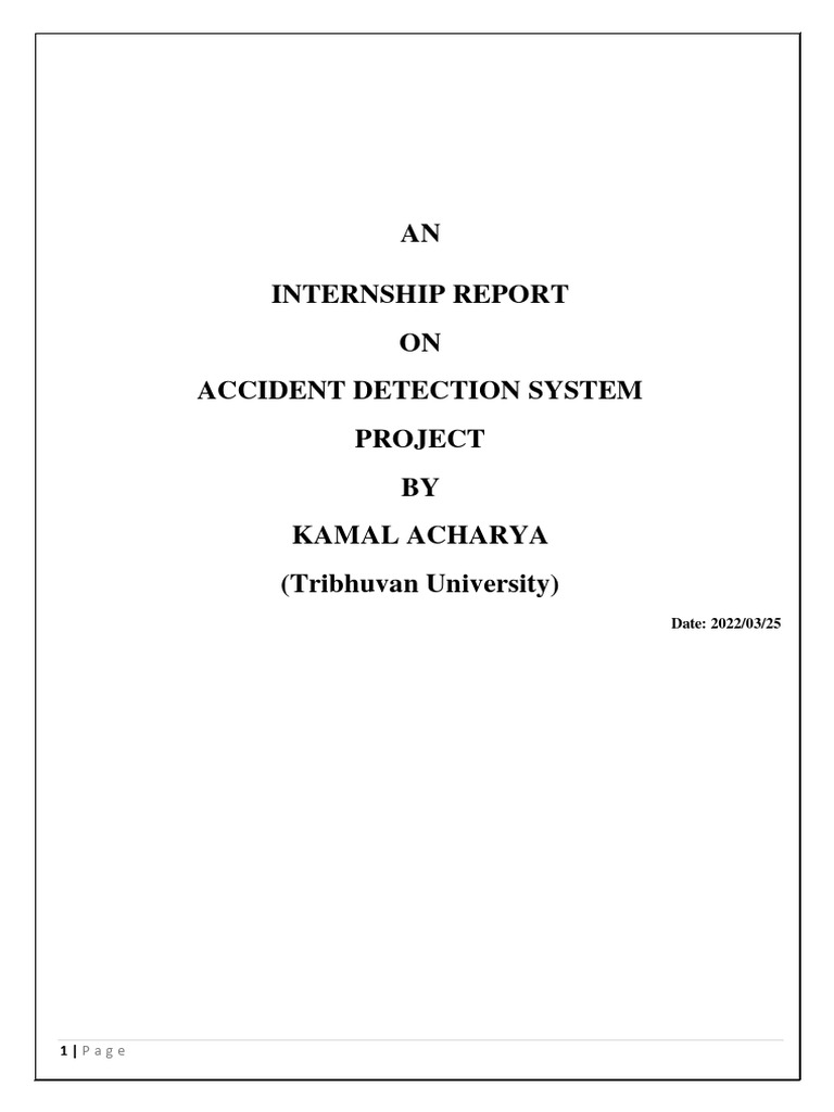 Accident detection system project report download free pdf arduino