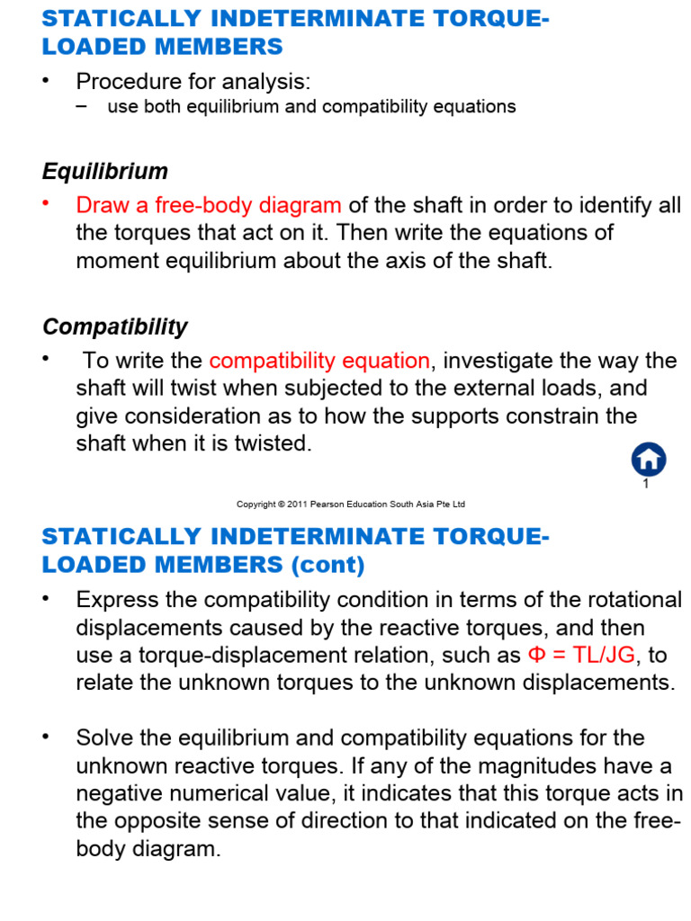 Statically Indeterminate Torsion Analysis | PDF | Torque | Stress ...