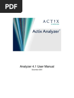 Actix Analyzer v4.1 User Manual 1.0