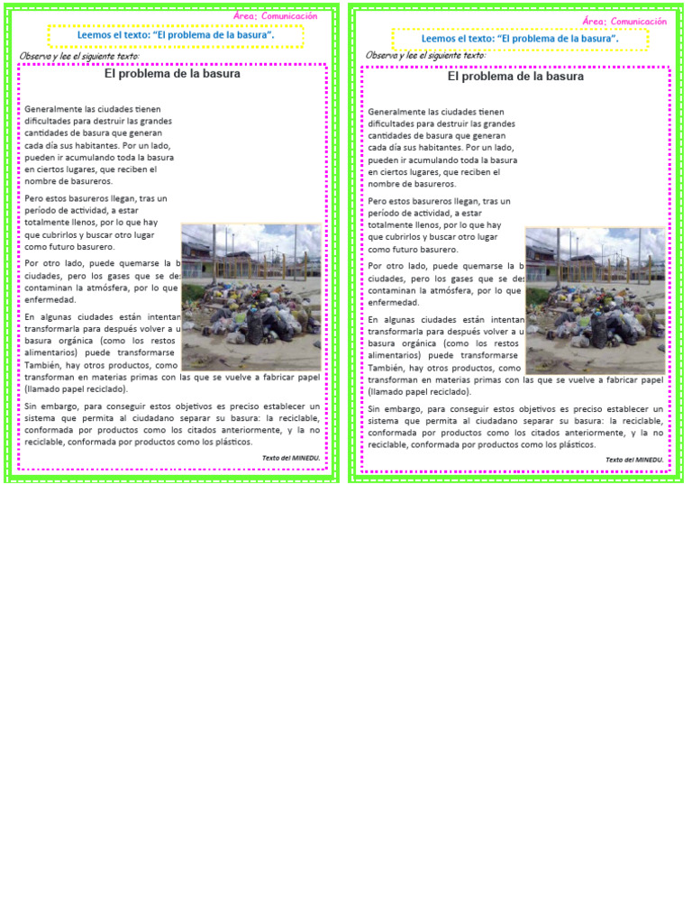 Soluciones al Problema de la Basura | PDF | Residuos | Vertedero