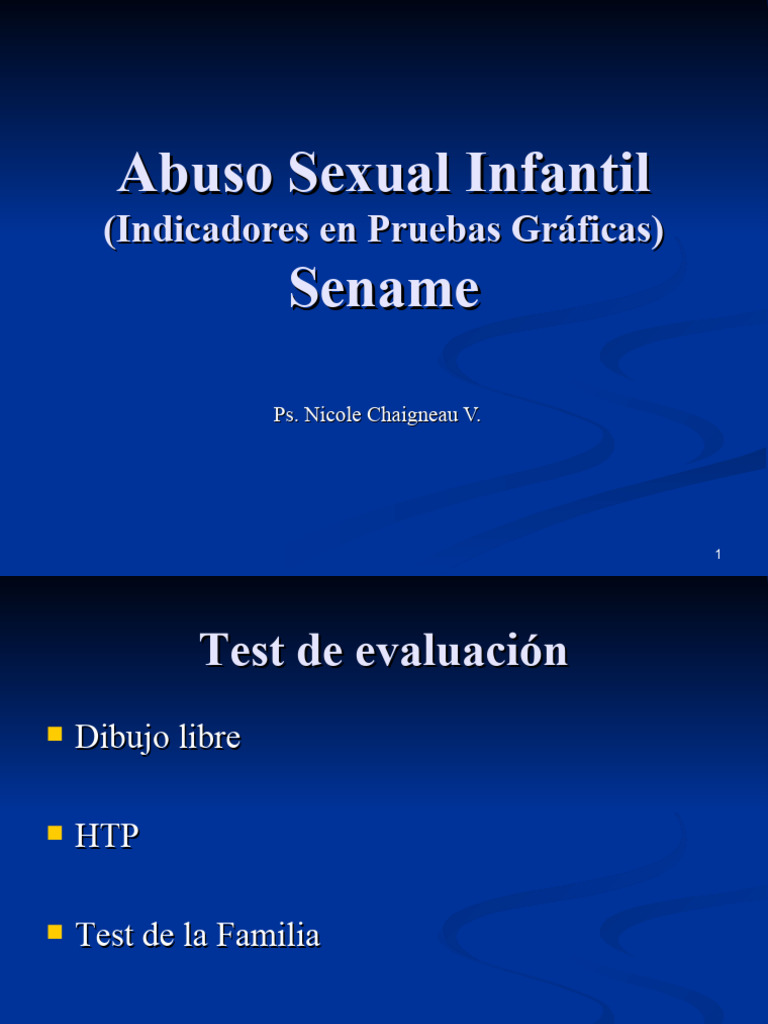 Indicadores Abuso Sexual Infantil | PDF | Agresión | Abuso infantil