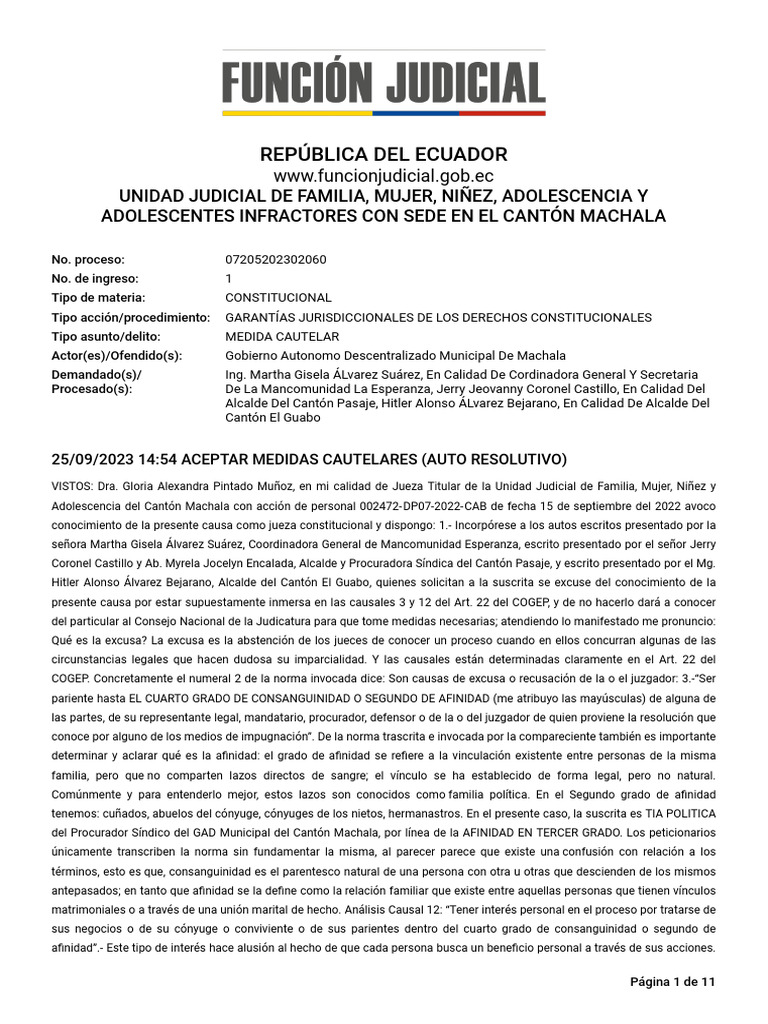 Expel 07205202302060 25464144 25092023 | PDF | Mandato | Constitución