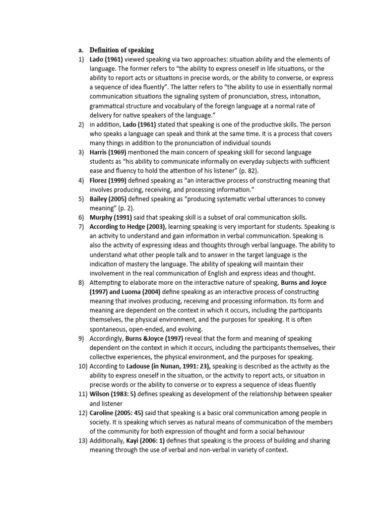 SPEAKING DEFINITION MEANING visual data 2
