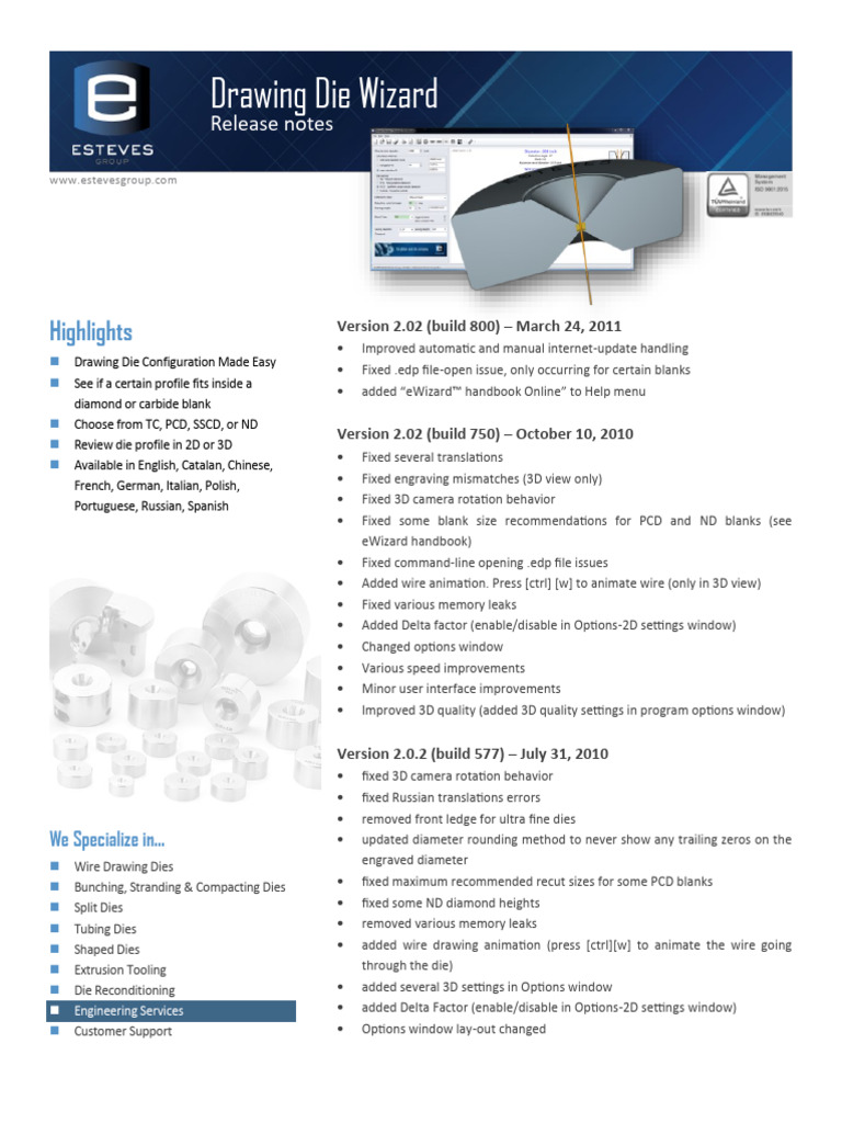 Drawing Die Wizard Release Notes 2019 03 en | PDF | Microsoft Windows ...