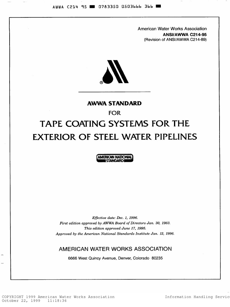 AWWA Copyright Information 1999 | PDF | Law