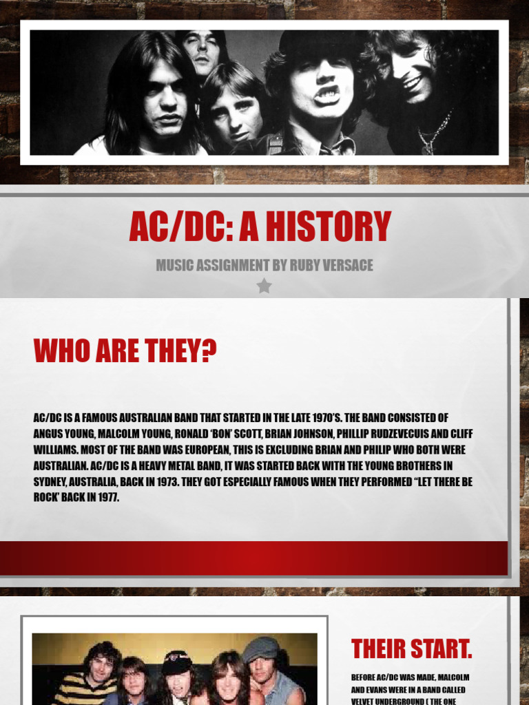 AC/DC: History and Iconic Hits | PDF