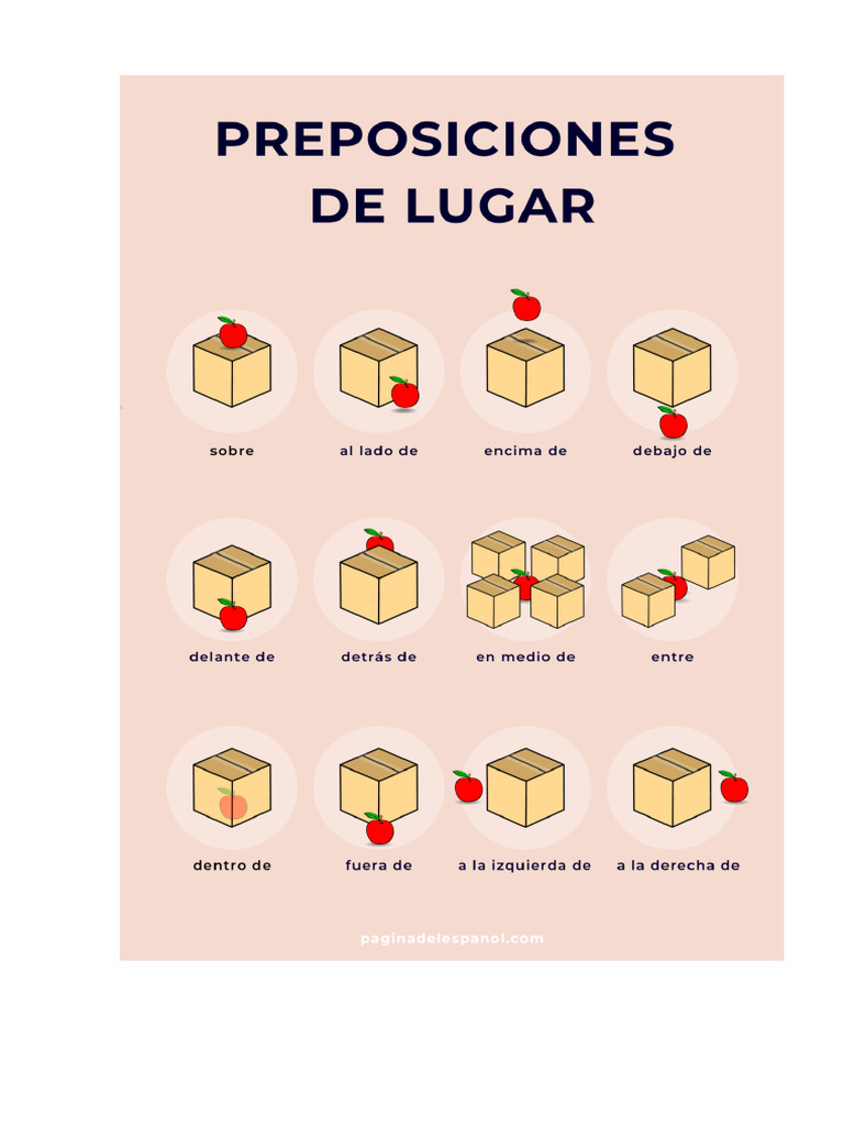 Spanish Prepositions Of Place Pdf