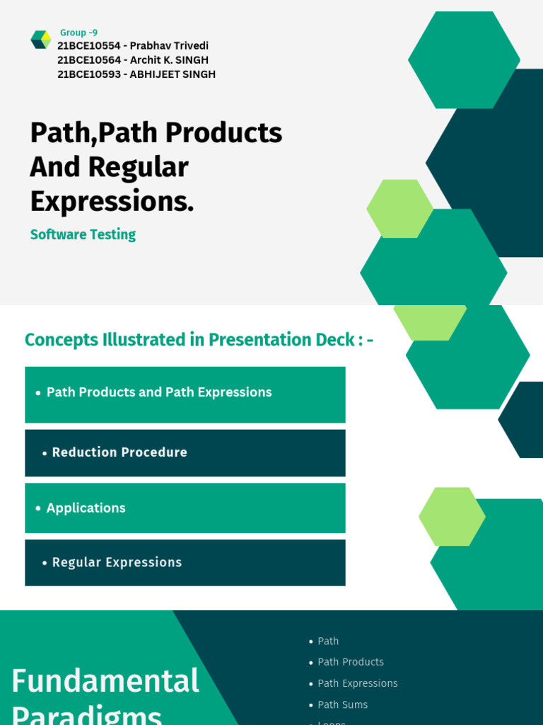 Path, Path Products and Regular Expressions - G9 | PDF | Regular ...