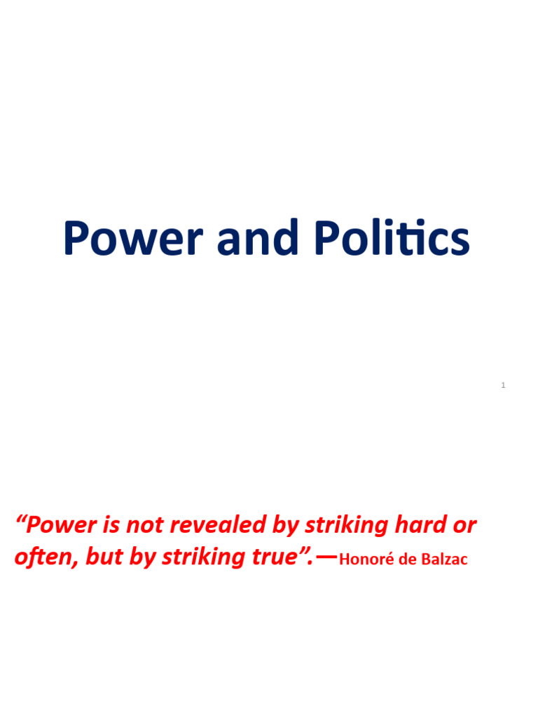 Understanding Power and Politics in Organizations | PDF | Power (Social ...