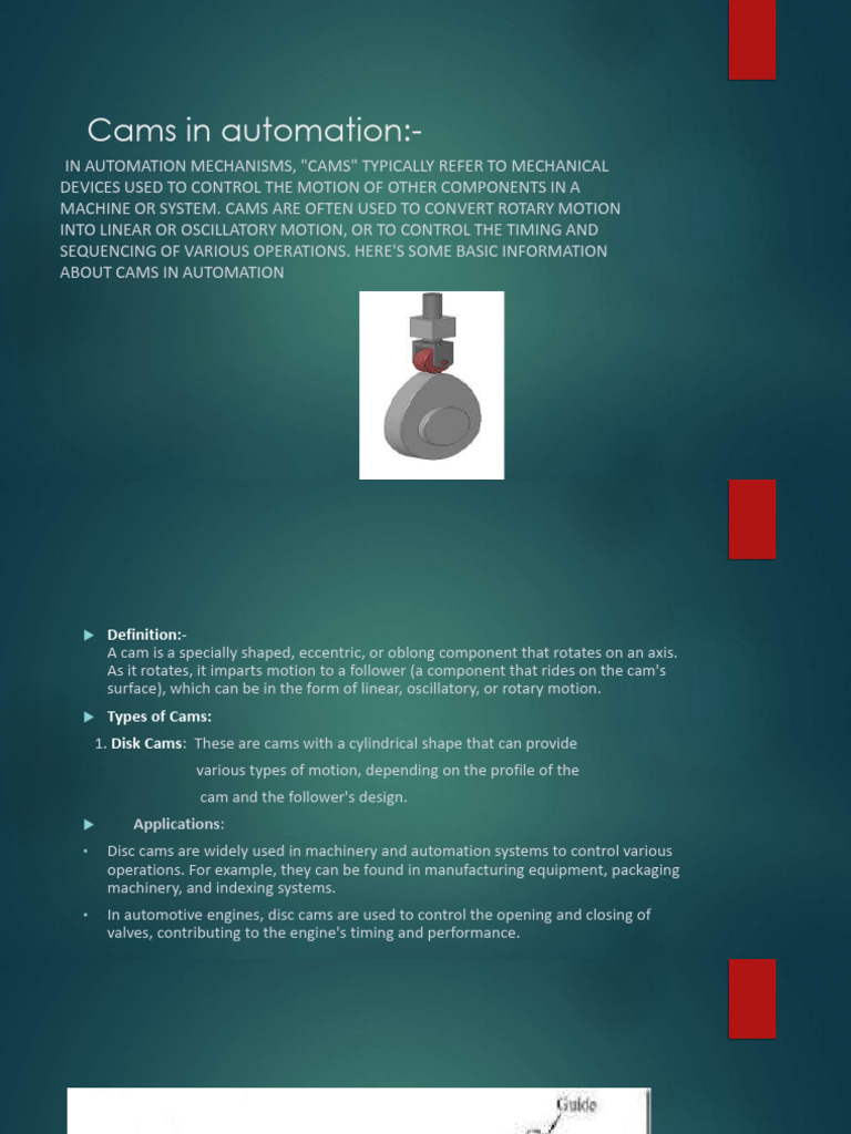 Understanding Cam Mechanisms in Automation | PDF | Engines | Machines