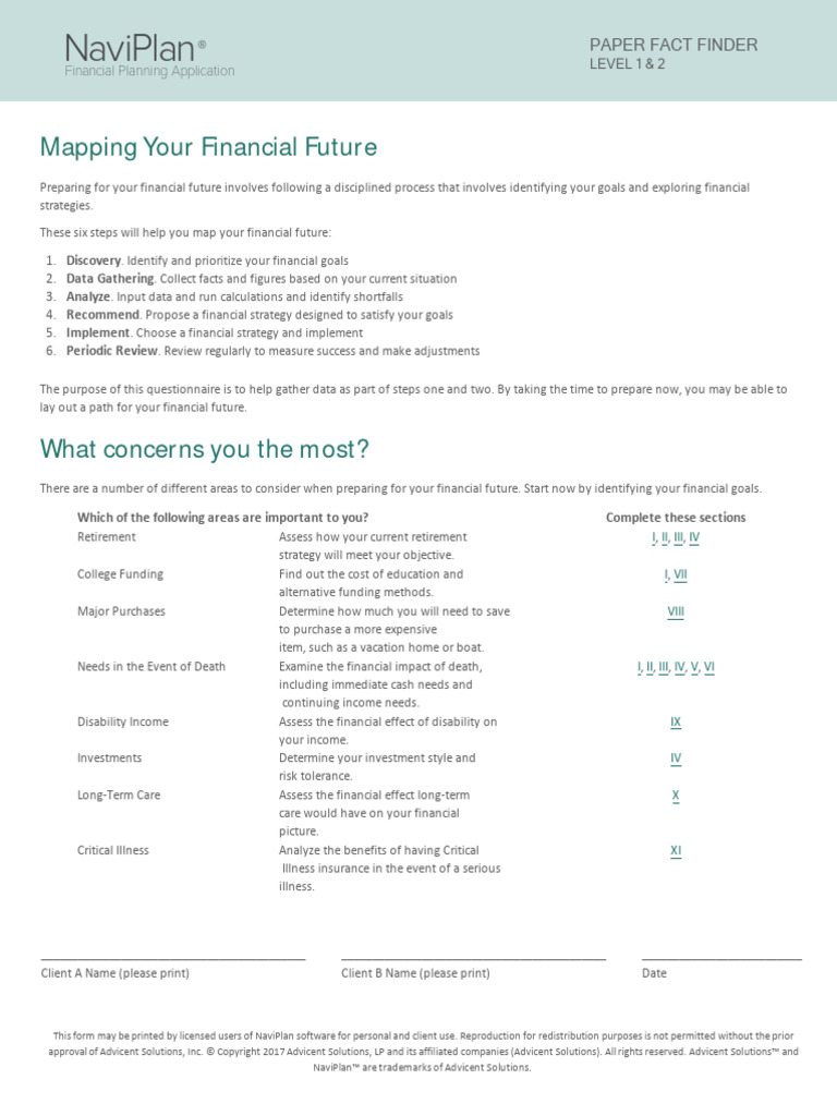 Naviplan Fact Finder - Guided | PDF | Insurance | Mortgages