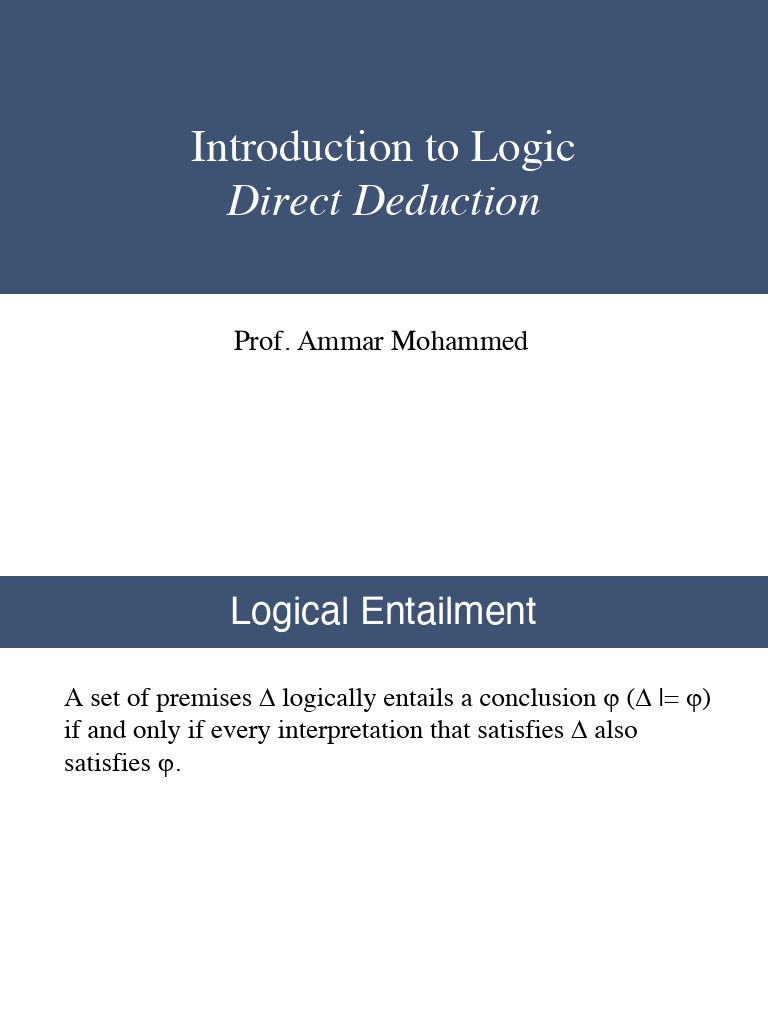 Lec 4 (3 - Part2) | PDF | Logic | Mathematical Logic
