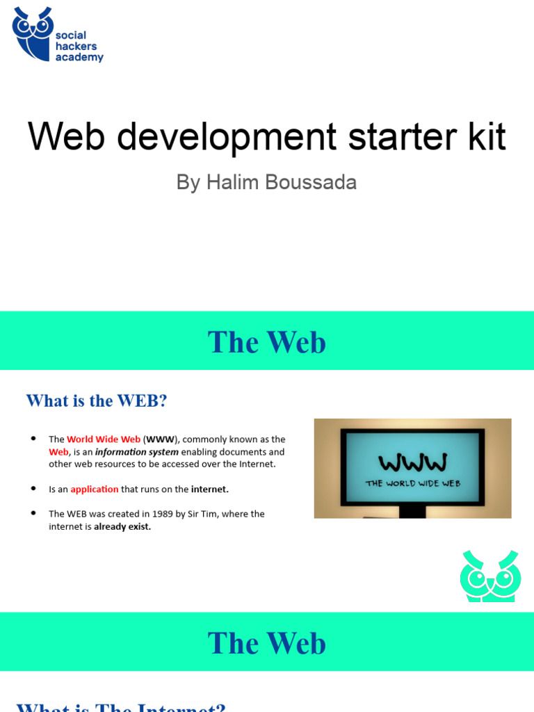 Web Development Starter Kit: by Halim Boussada | PDF | Html | World ...