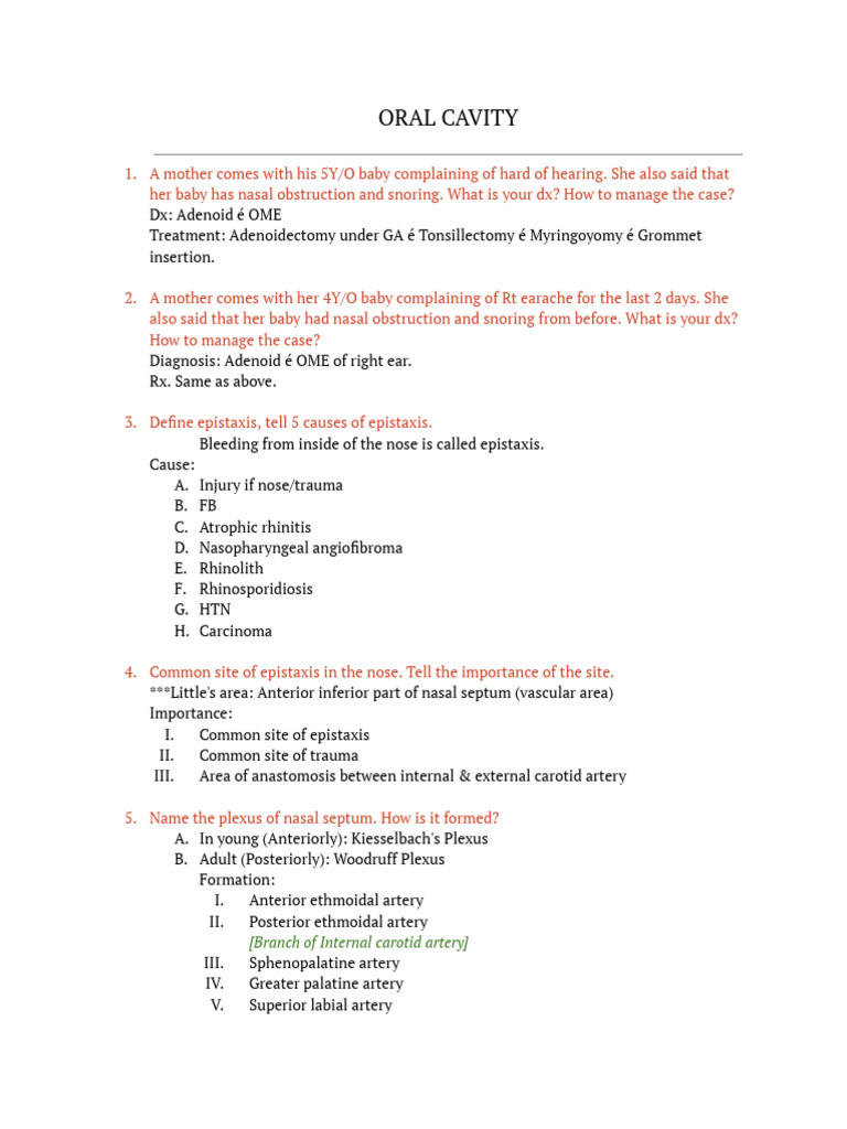NOSE SET READY TO PRINT | PDF | Human Nose | Otorhinolaryngology