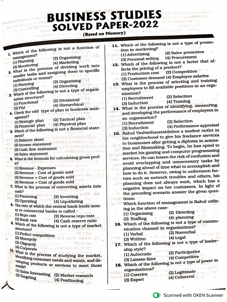 Kiran CUET Commerce PYQs by CUET & CBSE Coterie | PDF