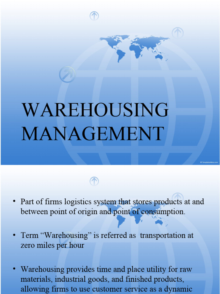 Comprehensive Guide to Warehousing Management | PDF | Warehouse | Logistics