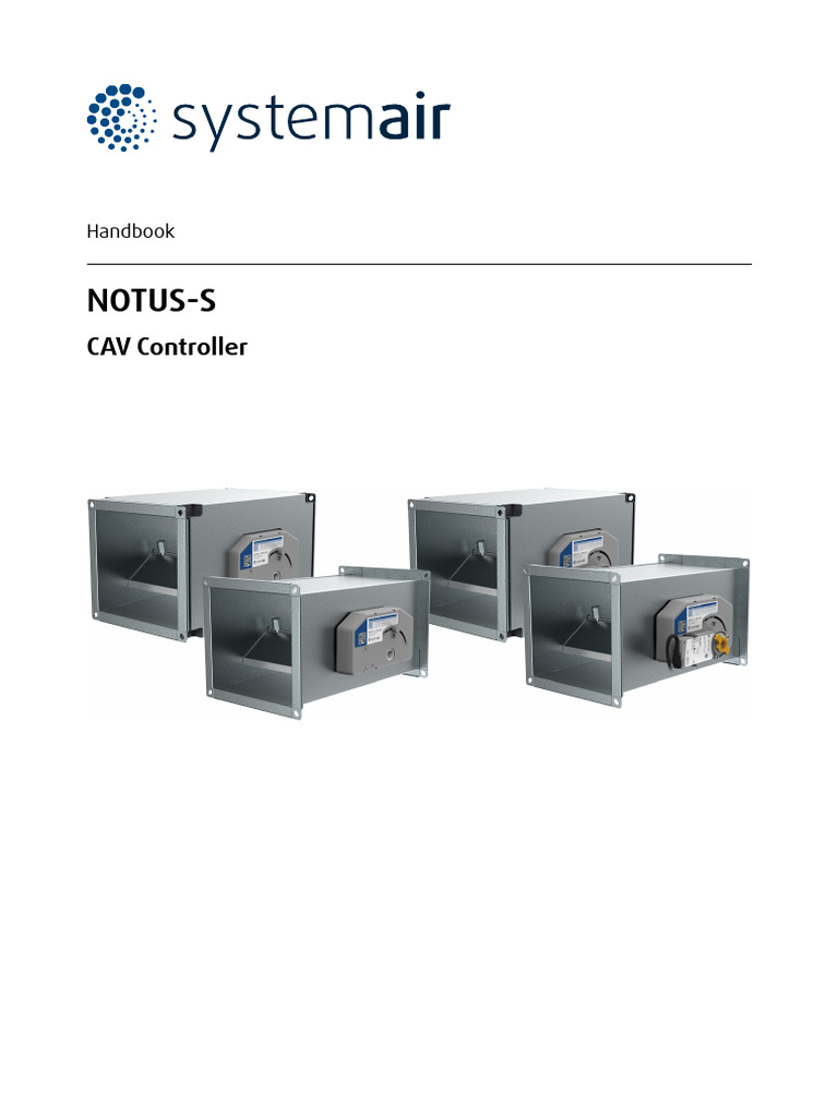 NOTUS-S CAV Controller Handbook | PDF | Duct (Flow) | Electrical ...