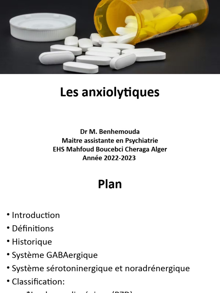 Les Anxiolytiques PDF Benzodiazépine Sevrage (toxicologie) — free download