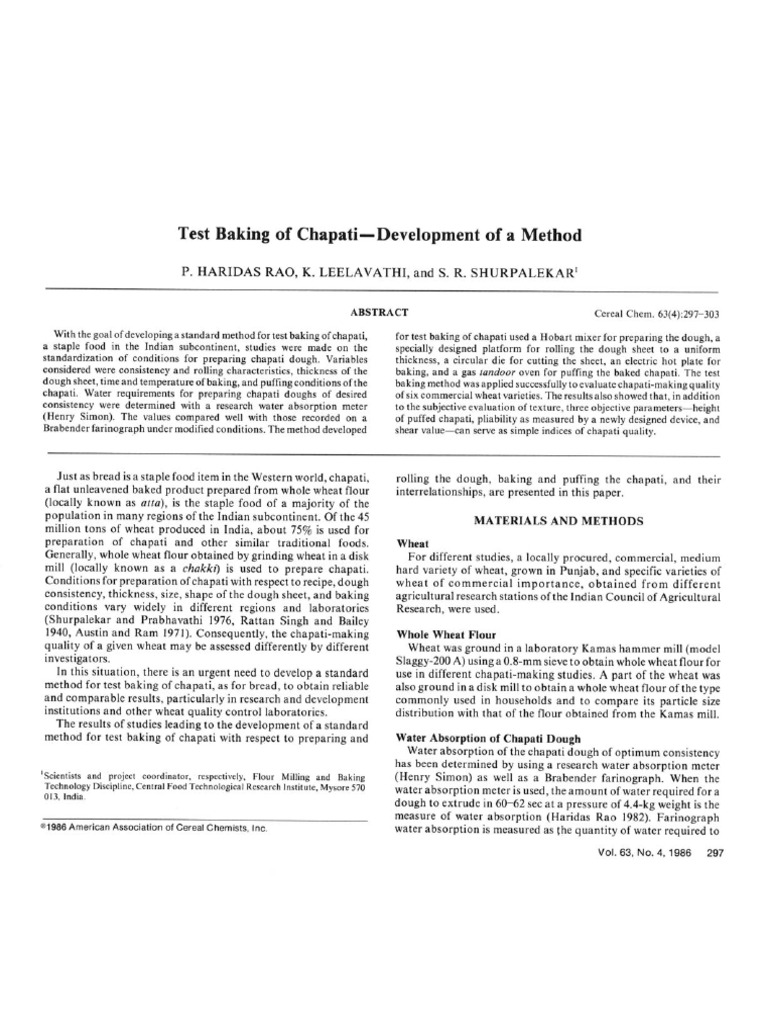Chapati | PDF
