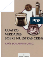 Libro Scalabrini Ortiz - Cuatro Verdades Sobre Nuestra Crisis