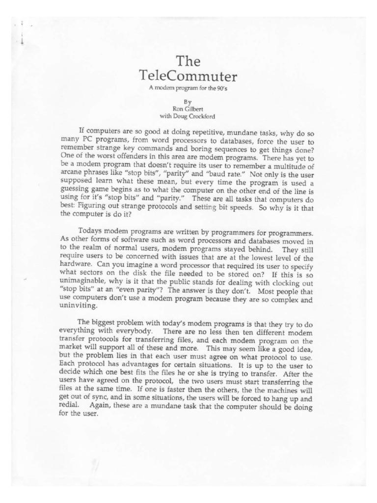 199X The Telecommuter - Compressed | PDF