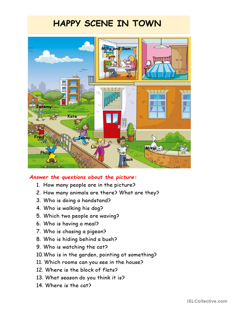 Picture Composition Worksheets for Grade 8 | PDF