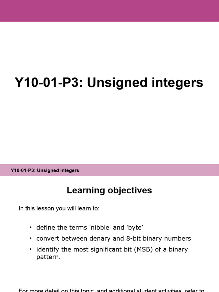 Y10 01 P3 Slides v2 | PDF | Integer (Computer Science) | Decimal