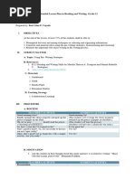 Grade 11 Reading & Writing Lesson Plan | PDF | Brainstorming | Lesson Plan