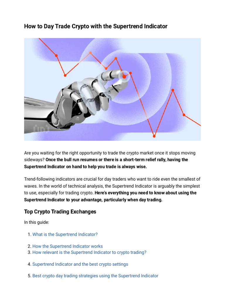 Crypto Day Trading with Supertrend | PDF | Market Trend | Day Trading
